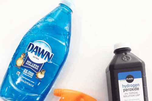 Hydrogen Peroxide and Dish Detergent