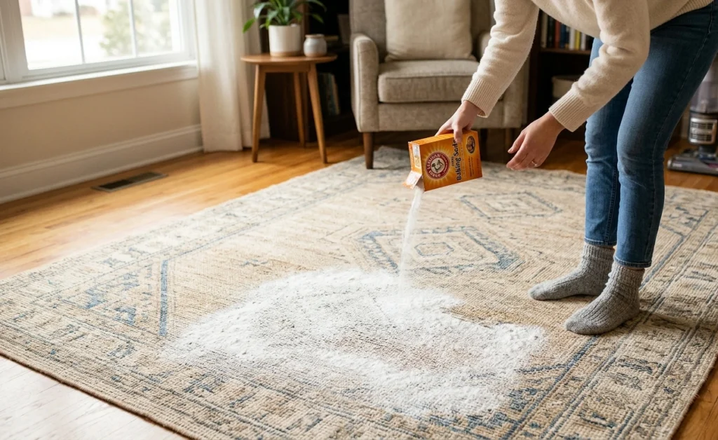 Apply Baking Soda for Mild Odors